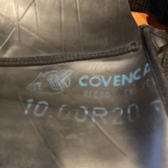 RE3 (recycle-renew-reuse) Rubber Tire Tube Messanger Bag Black/Turquoise - Picture 8 of 14